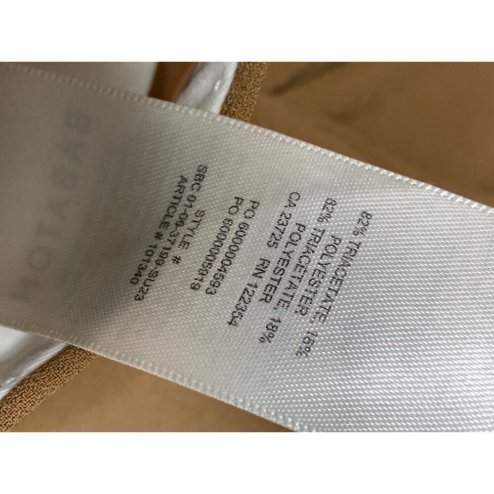Aritzia Babaton Women's Tan High Waisted Wide Leg Straight Trousers Pants Size 4 - Picture 7 of 7
